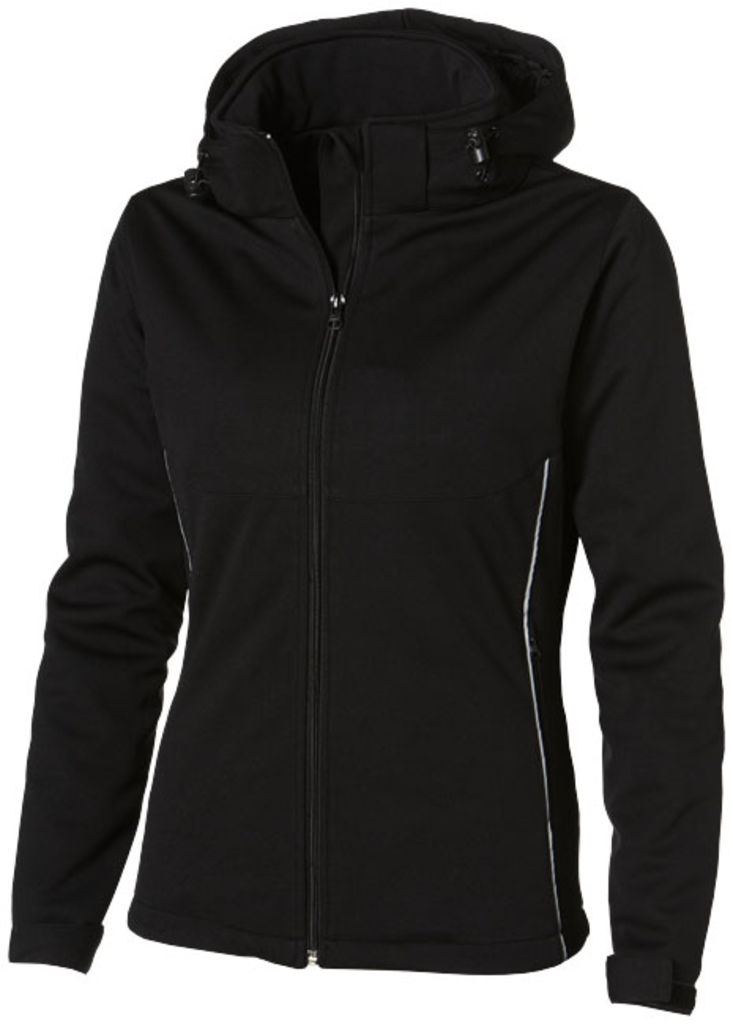 Жіноча куртка Софтшел Cromwell з підкладкою, колір суцільний чорний  розмір XL
