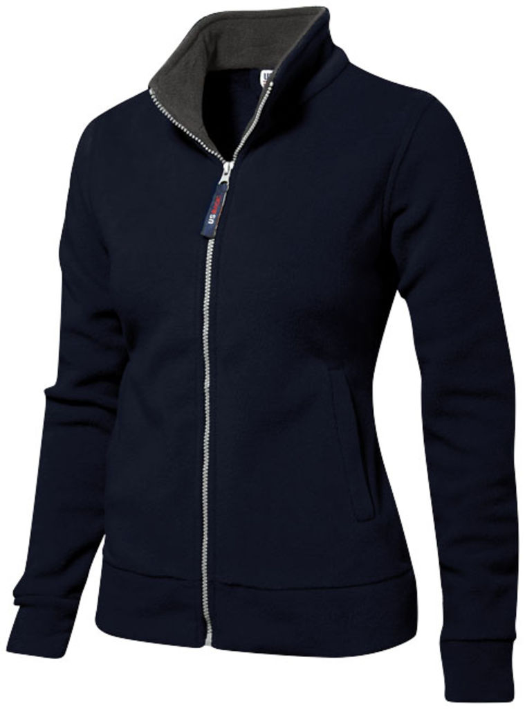 Жіноча флісова куртка Nashville, колір темно-синій, сірий  розмір XXL