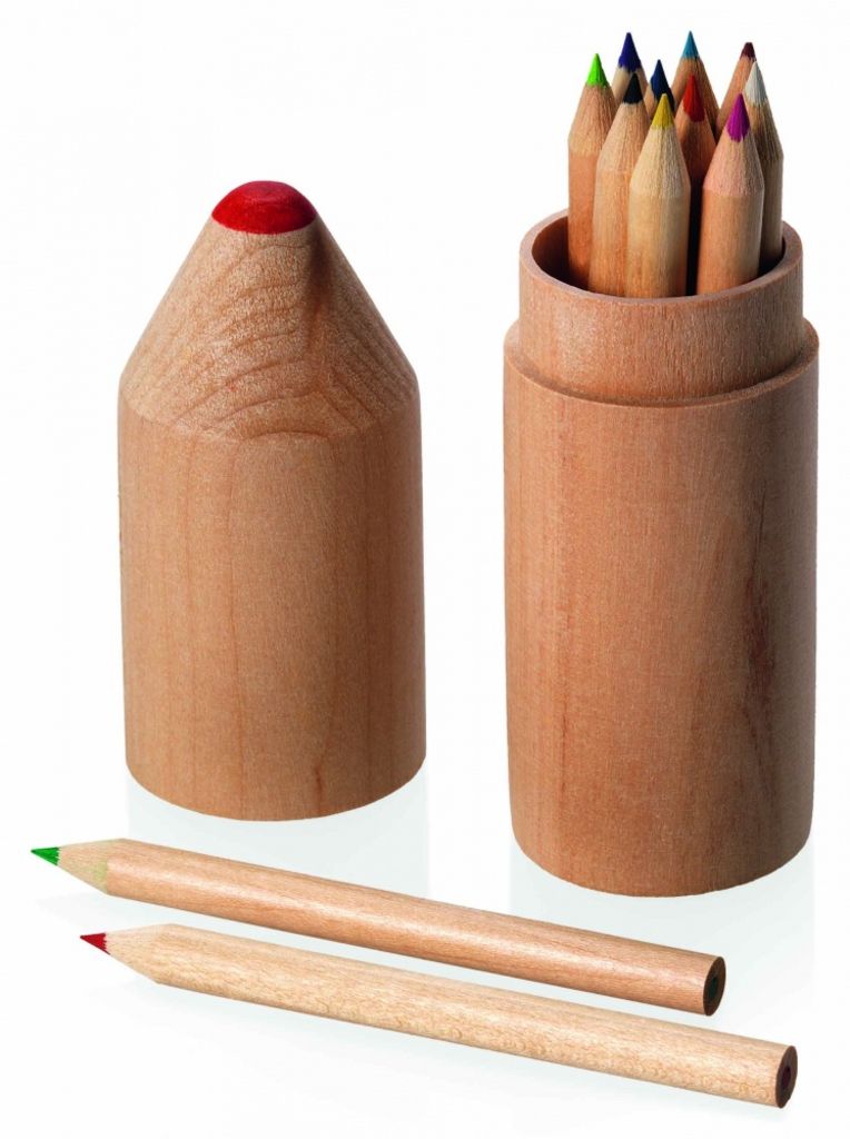 Набор цветных карандашей, цвет дерево