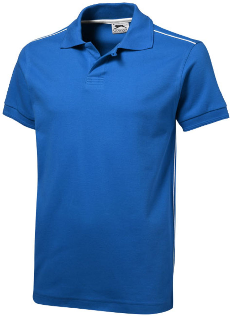 Сорочка поло з короткими рукавами Backhand, колір небесно-блакитний, білий  розмір XXXL