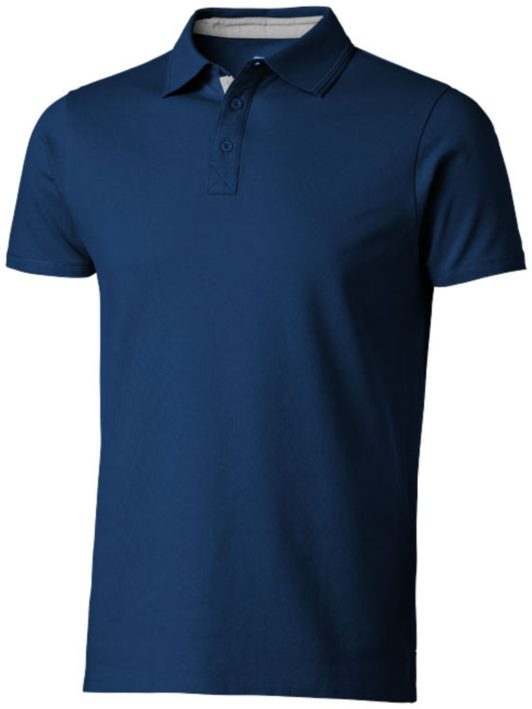 Сорочка поло з короткими рукавами Hacker, колір темно-синій  розмір S
