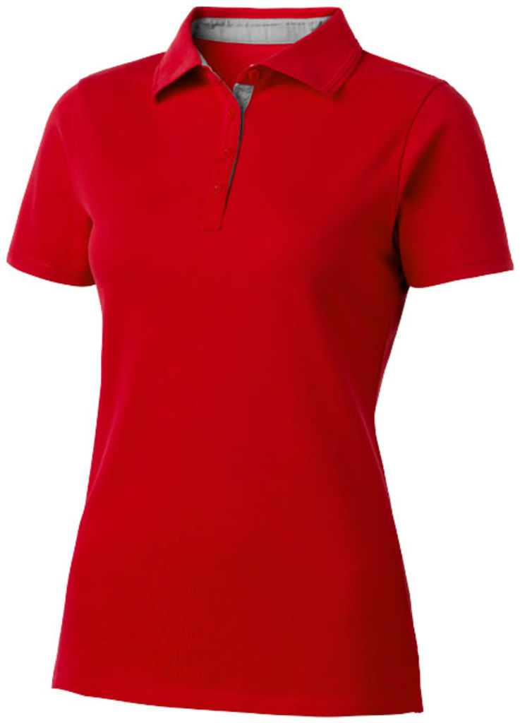 Женская рубашка поло Hacker, цвет красный  размер L