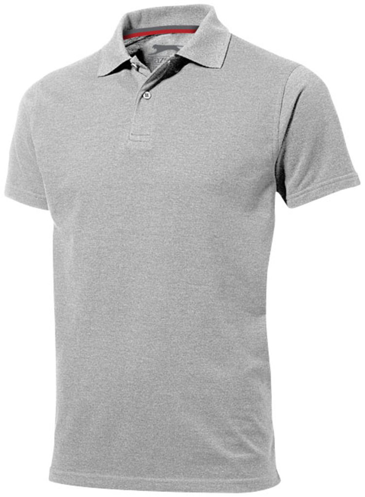 Рубашка поло с короткими рукавами Advantage, цвет серый меланж  размер S