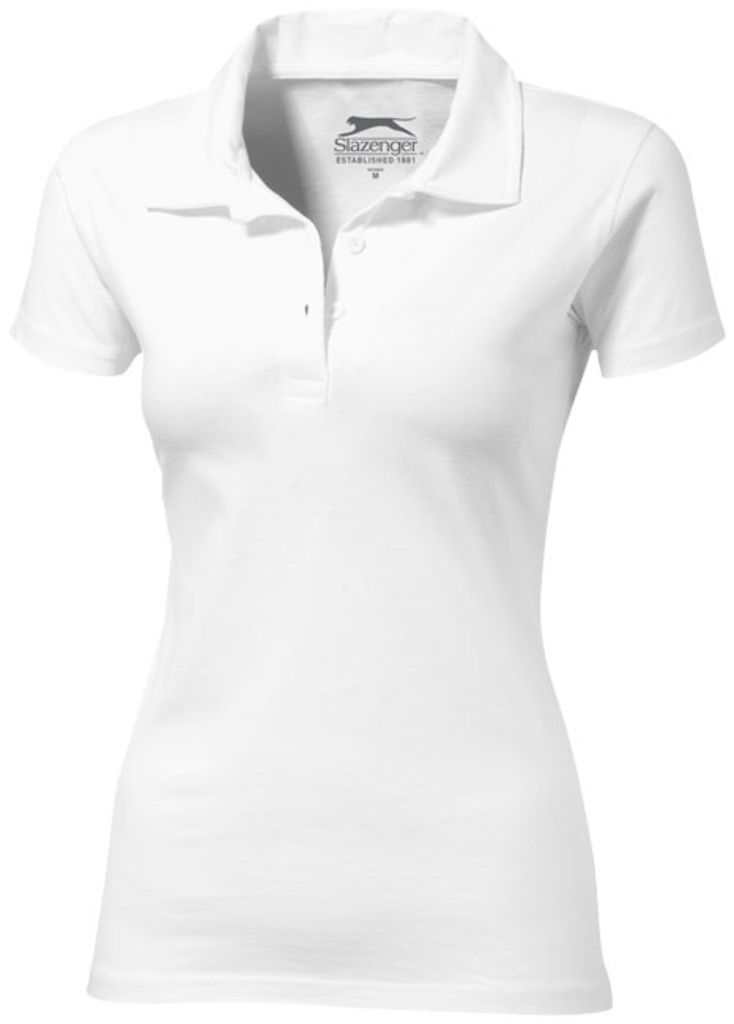 Женская рубашка поло с короткими рукавами Let, цвет белый  размер S