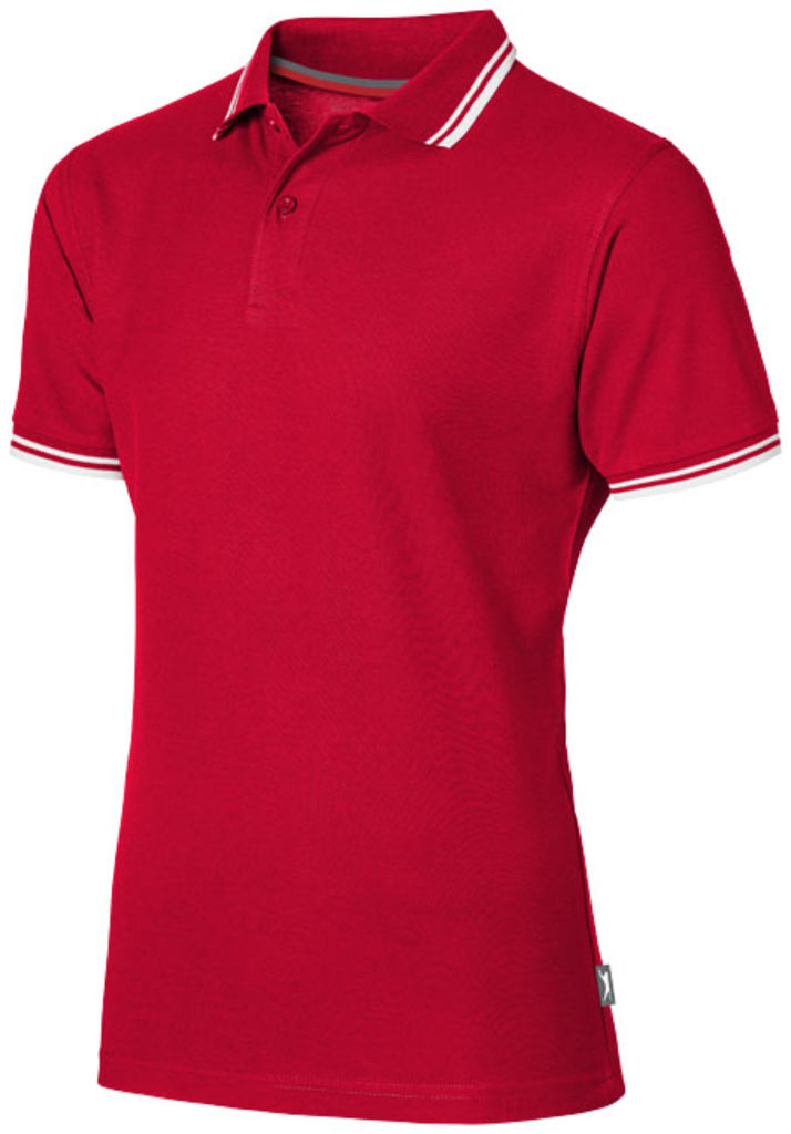 Сорочка поло з короткими рукавами Deuce, колір червоний  розмір S