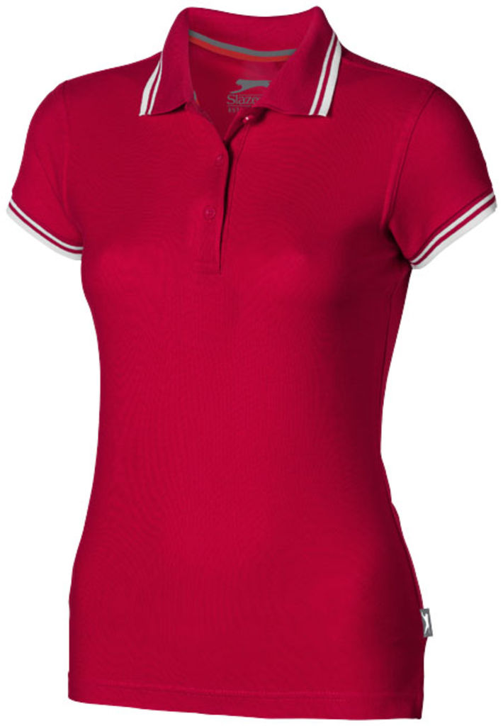 Женская рубашка поло с короткими рукавами Deuce, цвет красный  размер S