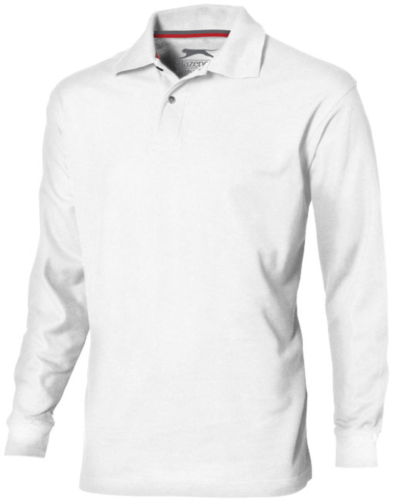 Рубашка поло с длинными рукавами Point, цвет белый  размер S
