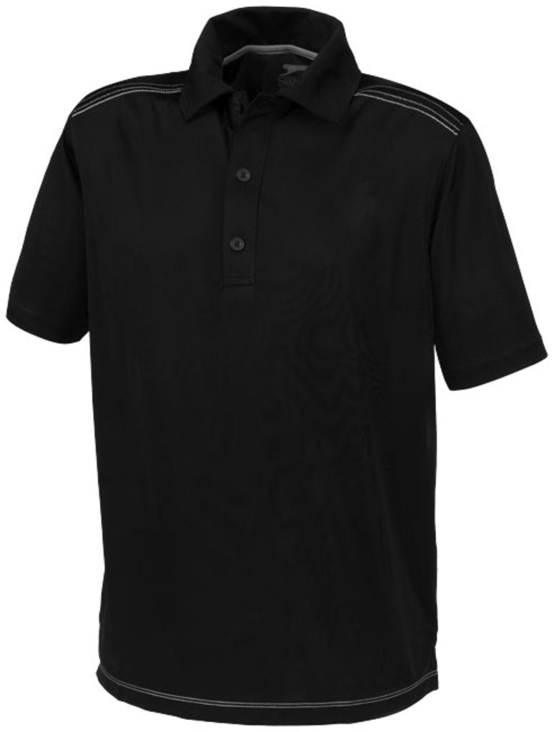 Сорочка поло Receiver CF з короткими рукавами, колір суцільний чорний  розмір S