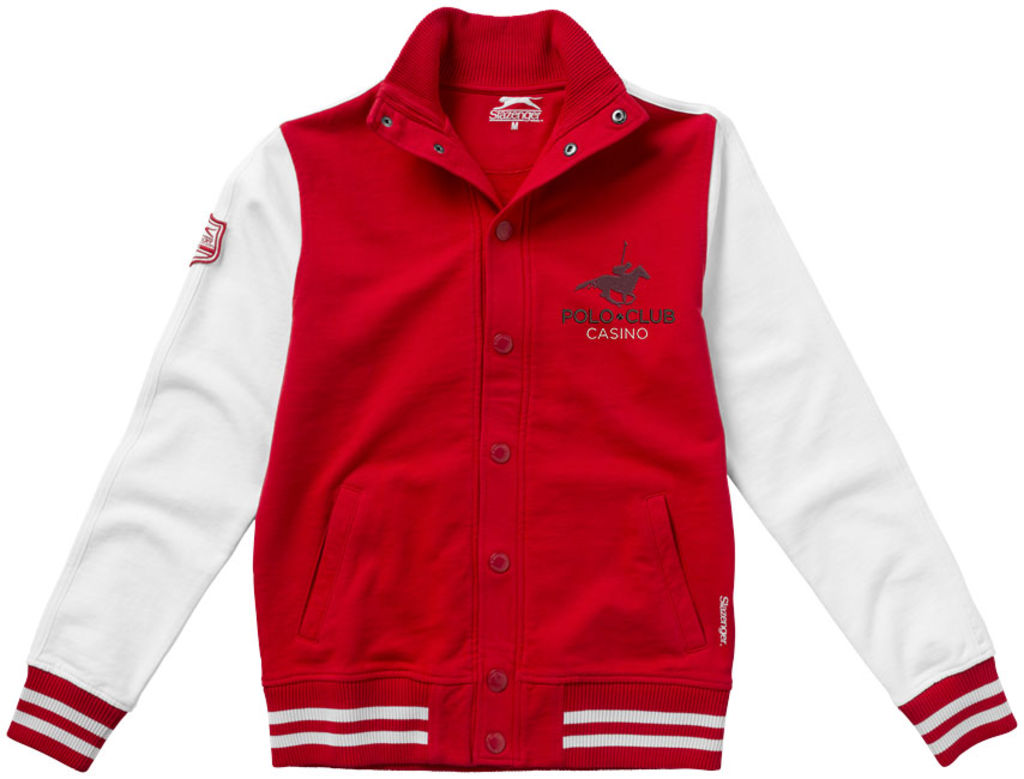 Толстовка Varsity, колір червоний, білий  розмір M - 33231252- Фото №3