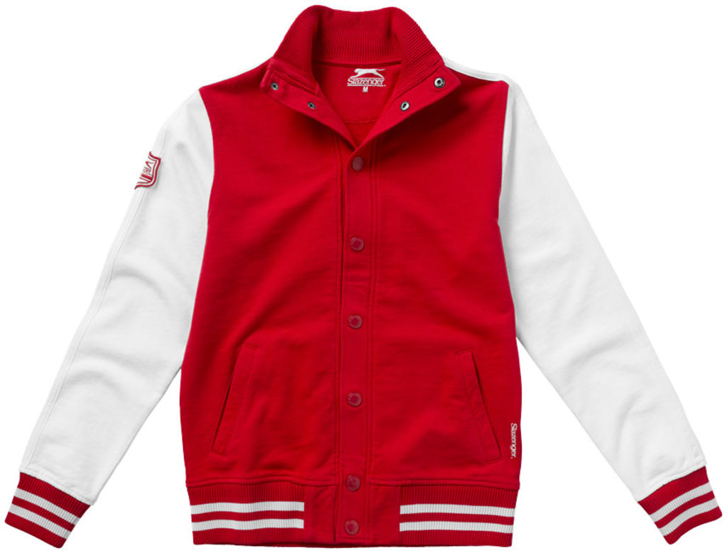 Толстовка Varsity, колір червоний, білий  розмір XL - 33231254- Фото №4