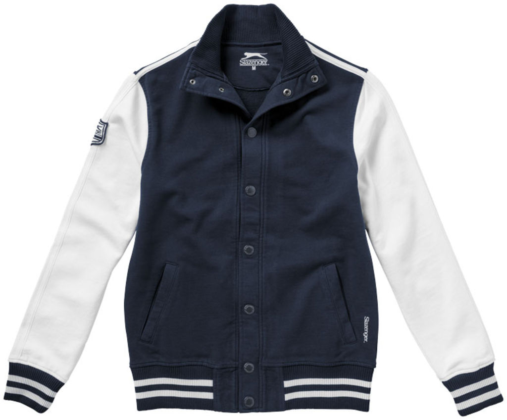 Толстовка Varsity, колір темно-синій, білий  розмір S - 33231491- Фото №4