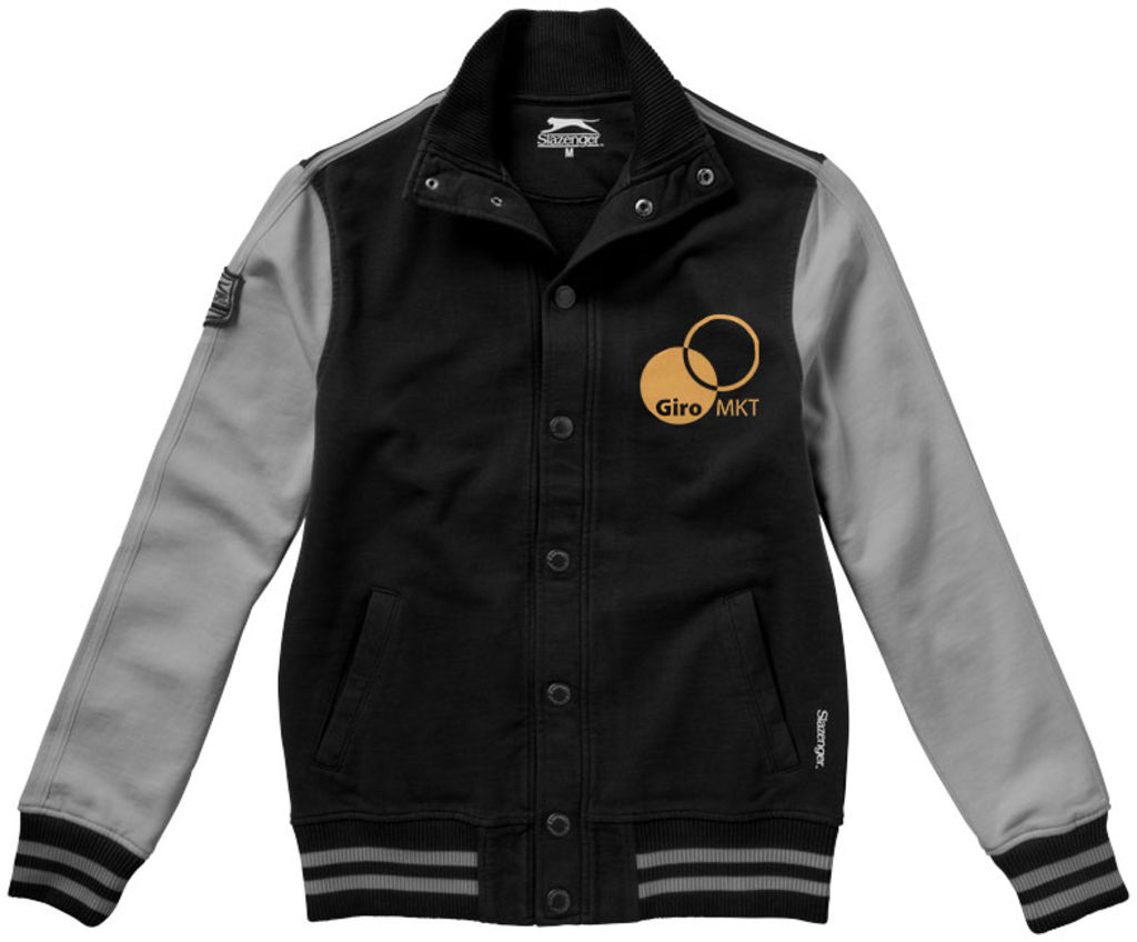 Толстовка Varsity, цвет сплошной черный, серый  размер XL - 33231994- Фото №2