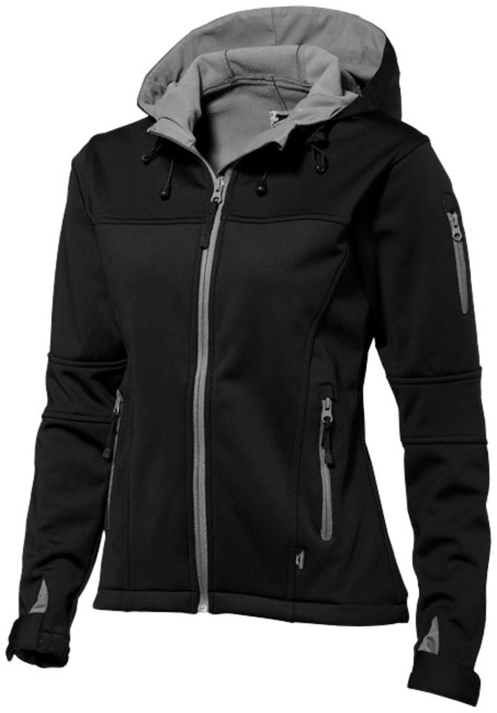 Женская куртка софтшел Match, цвет сплошной черный  размер XXL