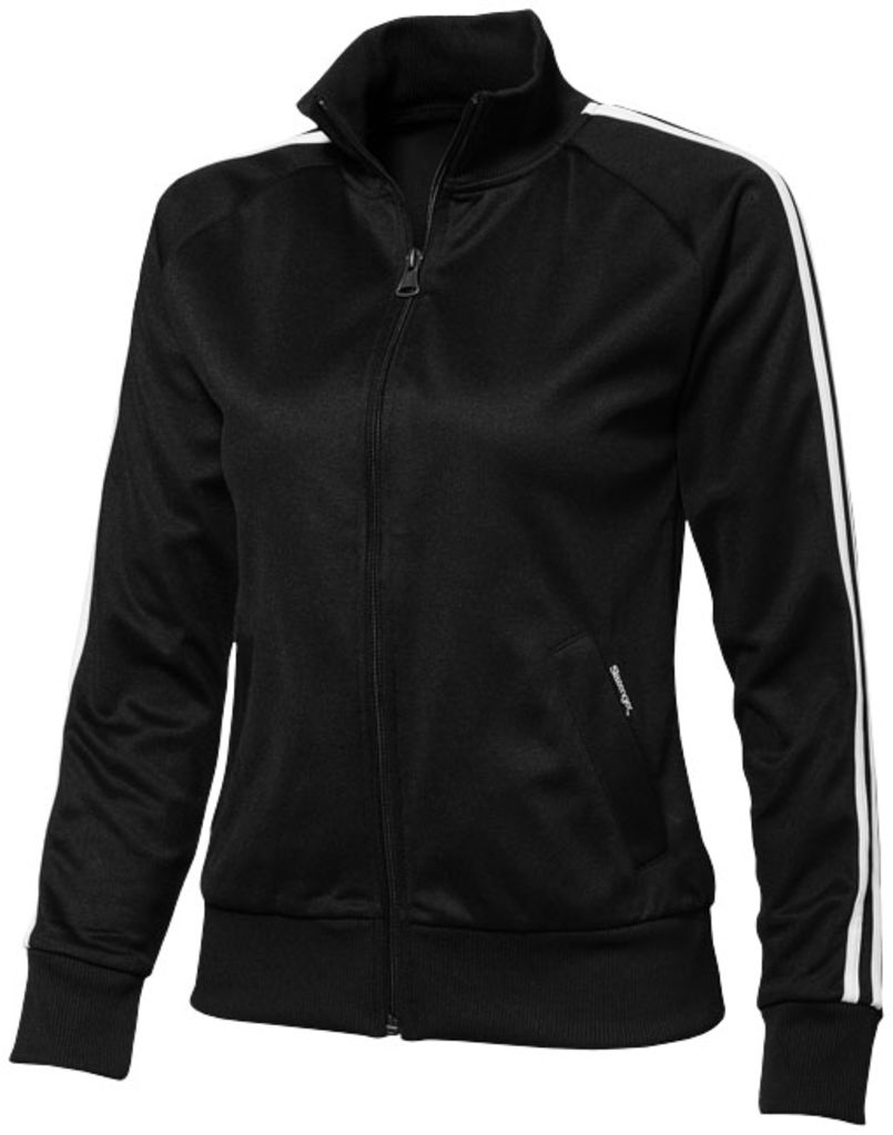 Женский свитер Court с застежкой-молнией на всю длину, цвет сплошной черный  размер S