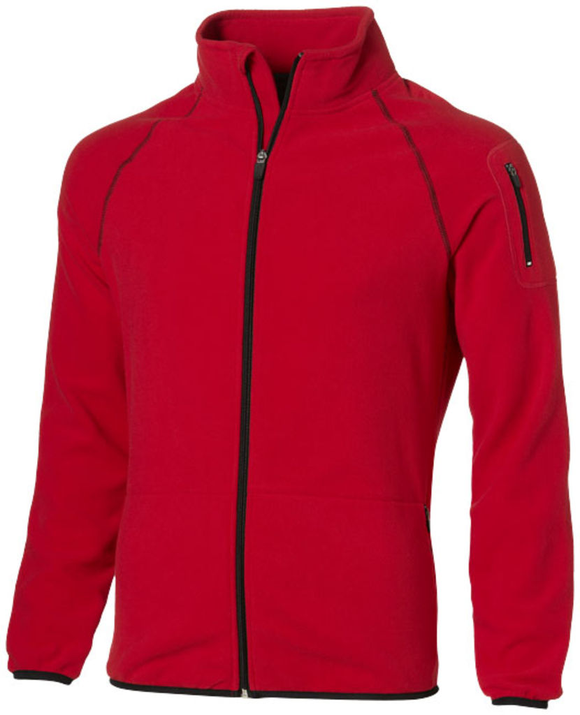 Микрофлисовая куртка Drop Shot с застежкой-молнией на всю длину, цвет красный  размер S