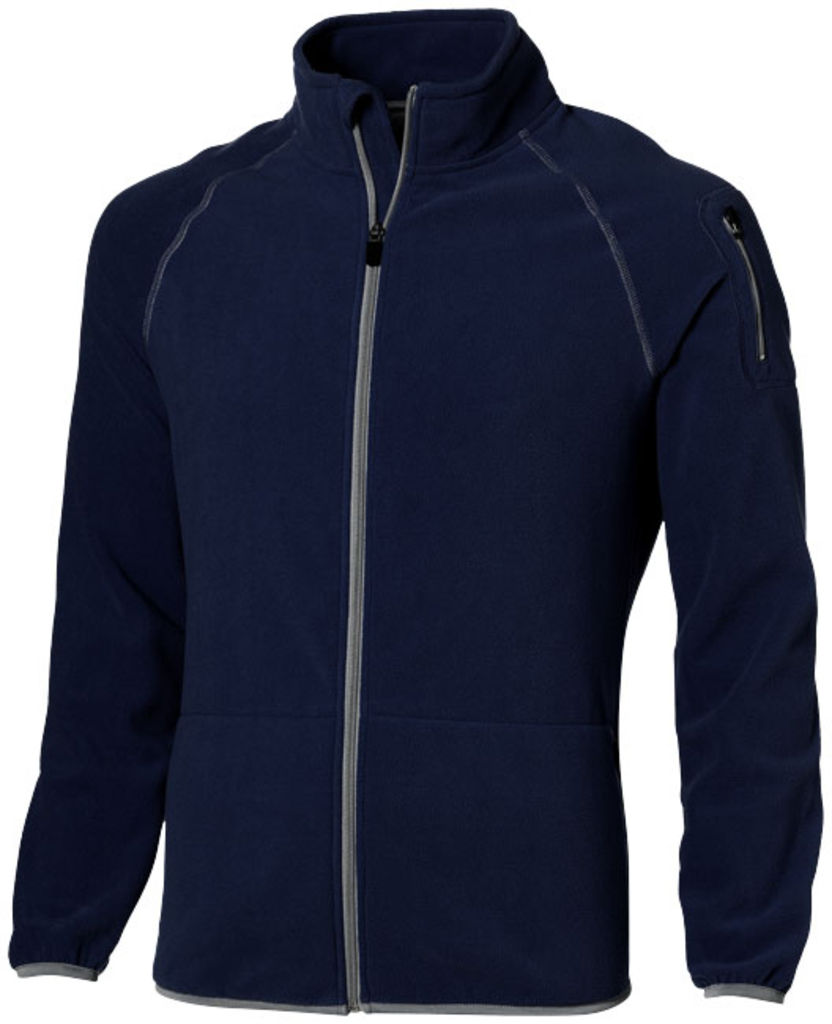 Микрофлисовая куртка Drop Shot с застежкой-молнией на всю длину, цвет темно-синий  размер S