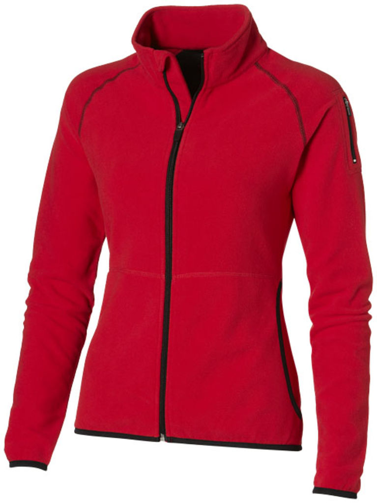 Женская микрофлисовая куртка Drop Shot с застежкой-молнией на всю длину, цвет красный  размер XXL