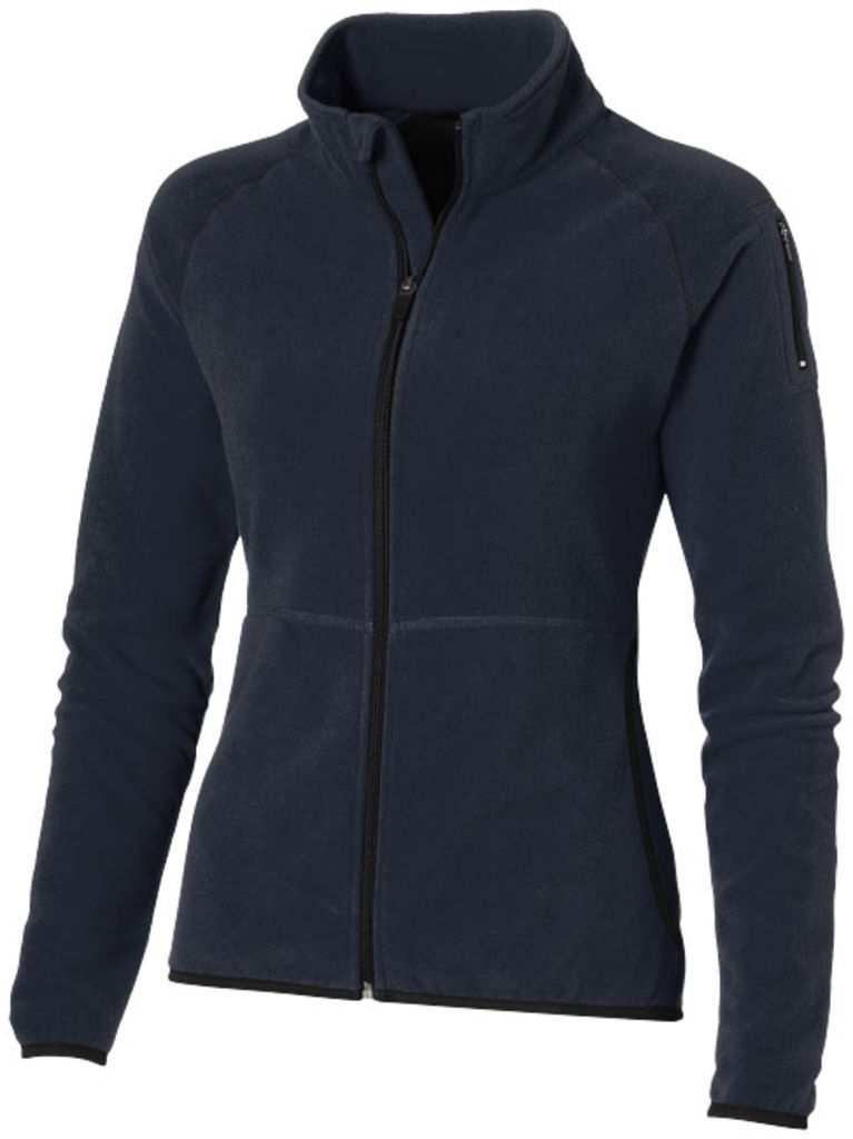 Женская микрофлисовая куртка Drop Shot с застежкой-молнией на всю длину, цвет темно-синий  размер S
