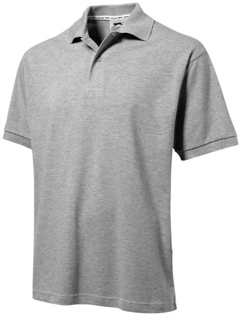 Рубашка поло с короткими рукавами Forehand, цвет серый  размер M