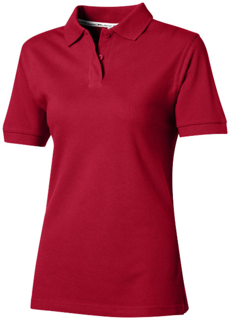 Жіноча сорочка поло з короткими рукавами Forehand, колір темно-червоний  розмір XL
