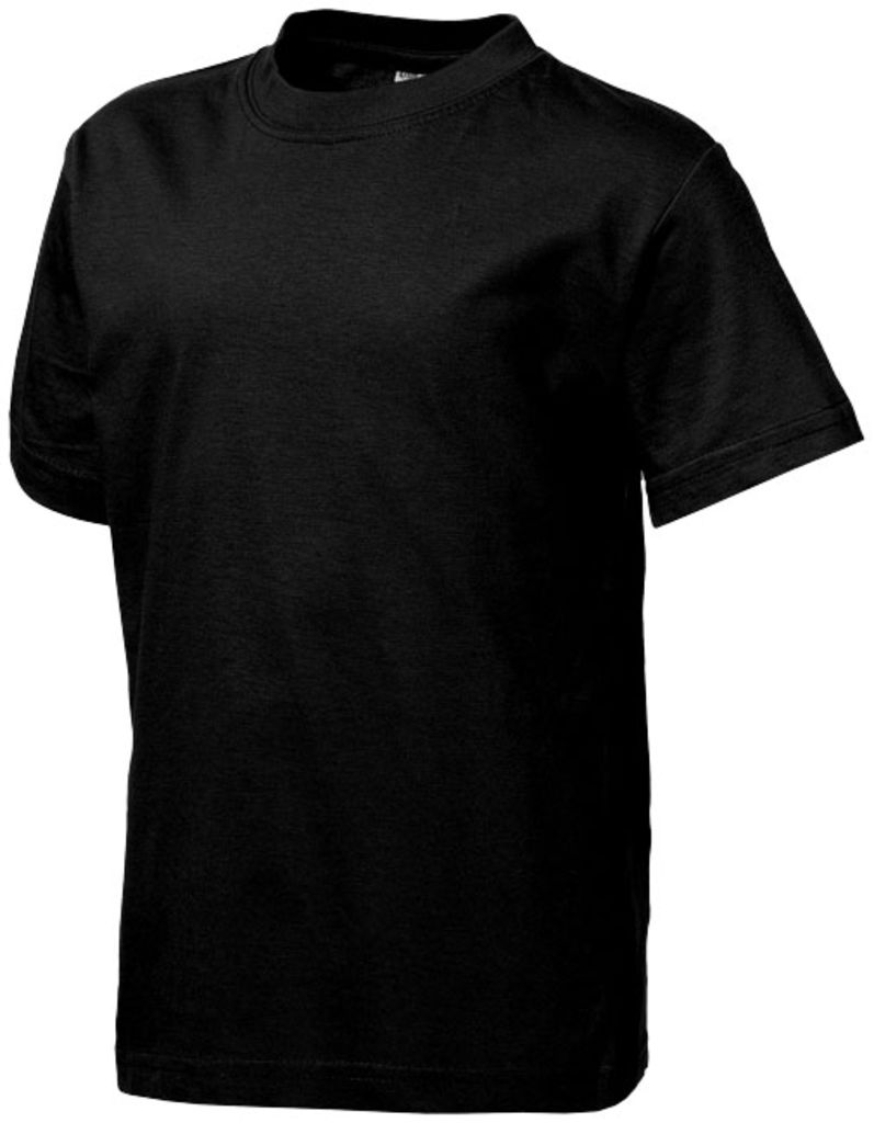 Дитяча футболка з короткими рукавами Ace, колір суцільний чорний  розмір 152
