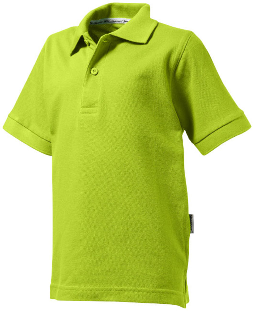 Дитяча сорочка поло з короткими рукавами Forehand, колір зелене яблуко  розмір 116