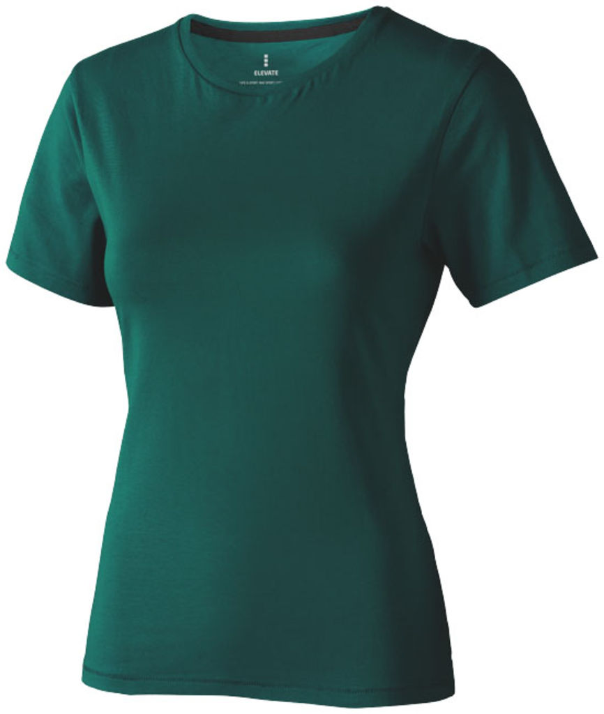 Жіноча футболка з короткими рукавами Nanaimo, колір зелений лісовий  розмір XS