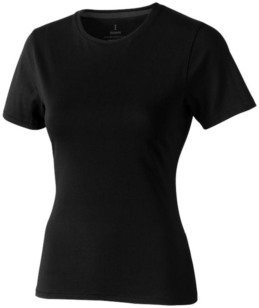 Жіноча футболка з короткими рукавами Nanaimo, колір суцільний чорний  розмір M