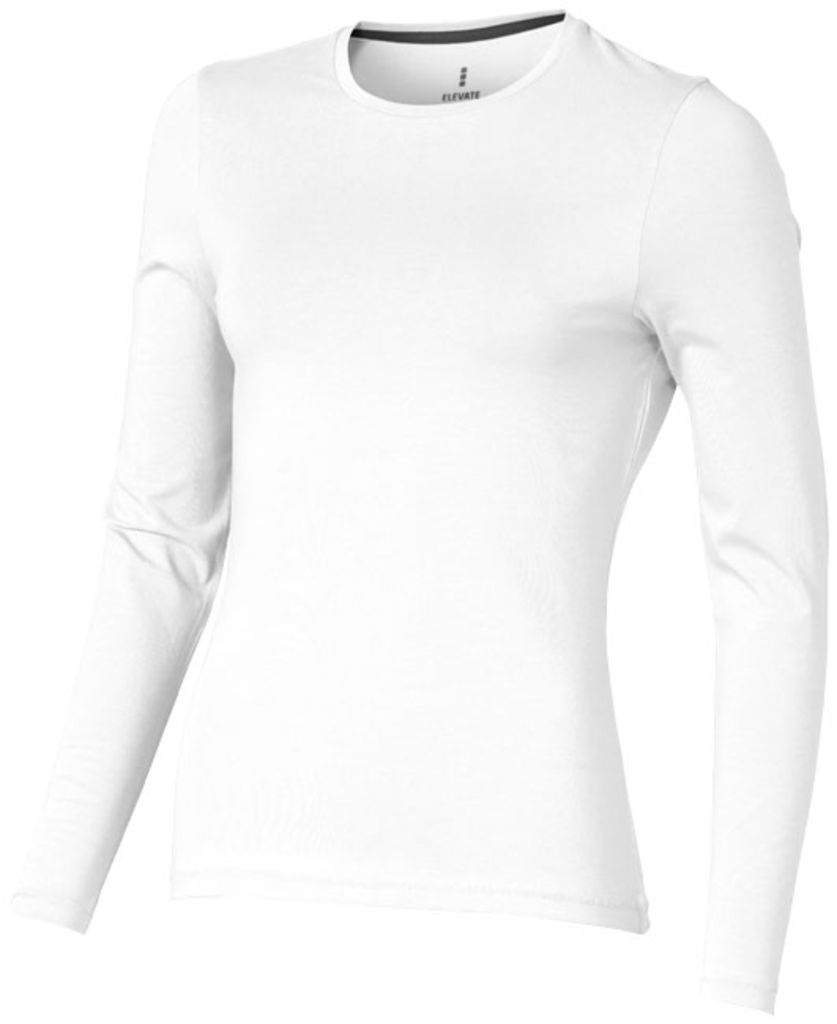 Жіноча футболка з довгими рукавами Ponoka, колір білий  розмір XS