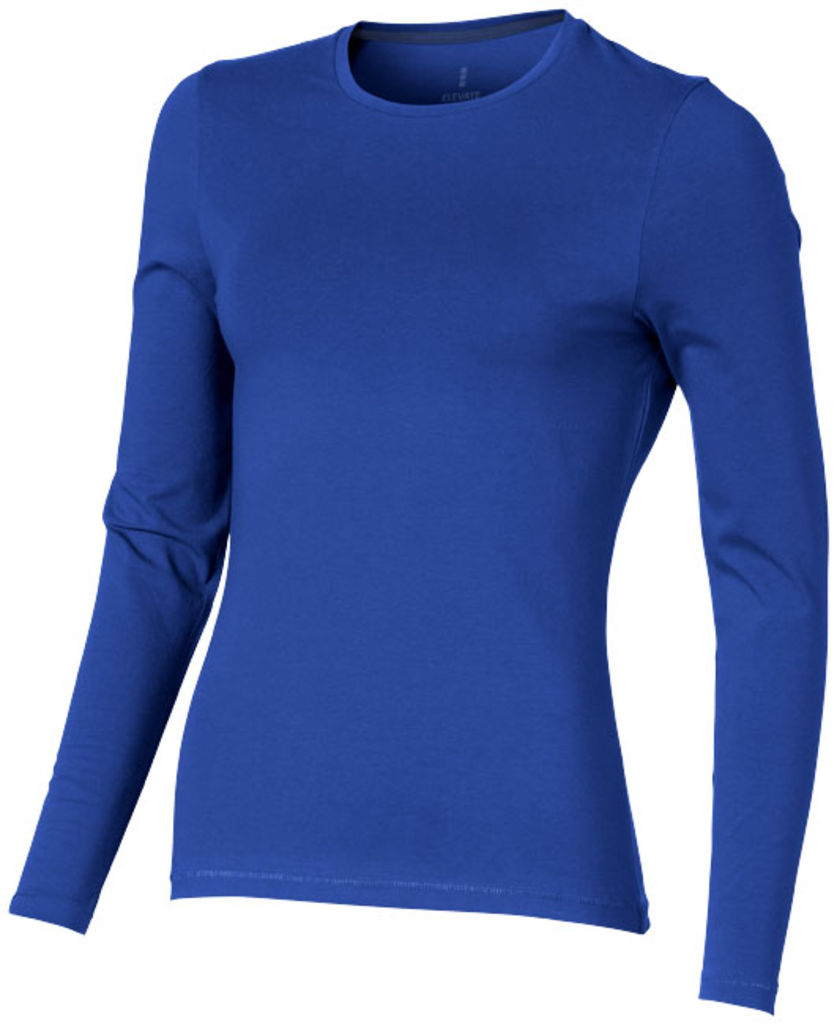 Жіноча футболка з довгими рукавами Ponoka, колір синій  розмір XS