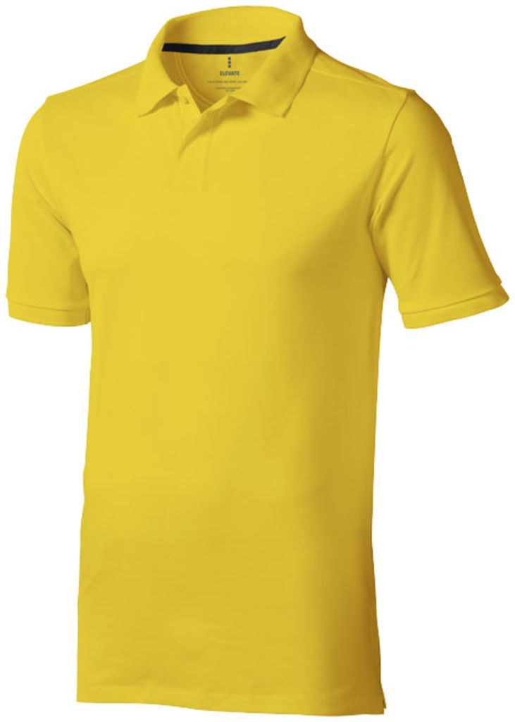 Сорочка поло з короткими рукавами Calgary, колір жовтий  розмір XS