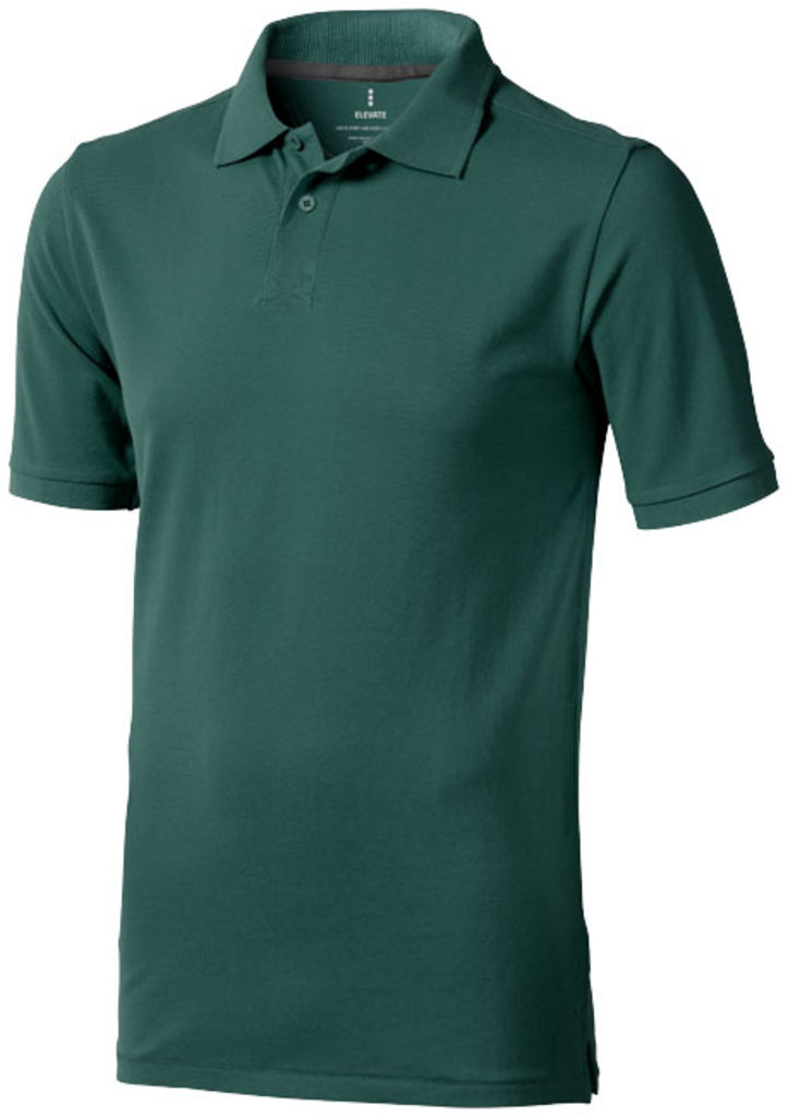 Рубашка поло с короткими рукавами Calgary, цвет зеленый лесной  размер XS