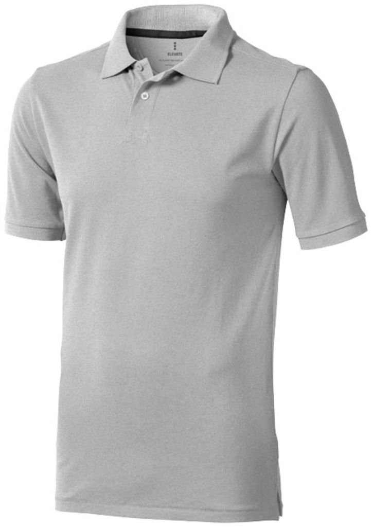 Сорочка поло з короткими рукавами Calgary, колір сірий меланж  розмір XL
