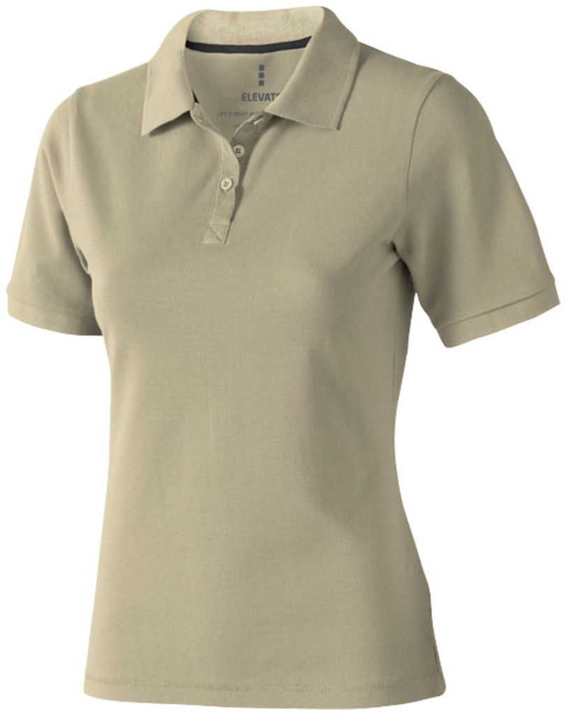 Женская рубашка поло с короткими рукавами Calgary, цвет хаки  размер XXL