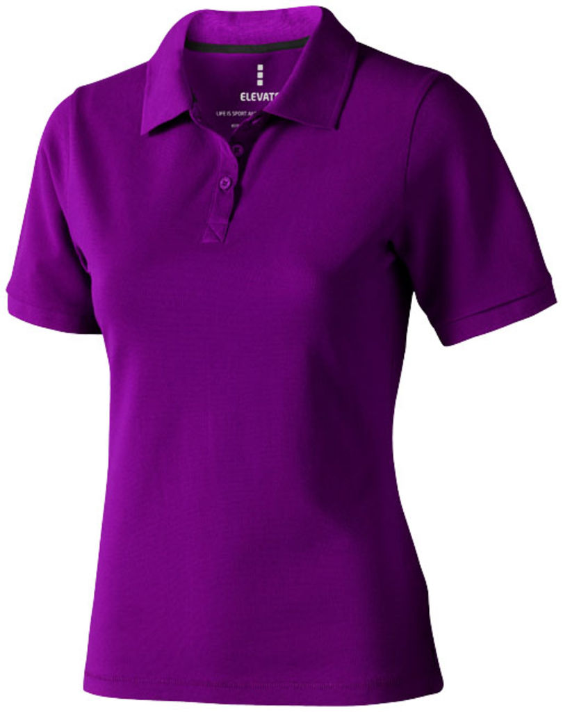 Женская рубашка поло с короткими рукавами Calgary, цвет сливовый  размер XS