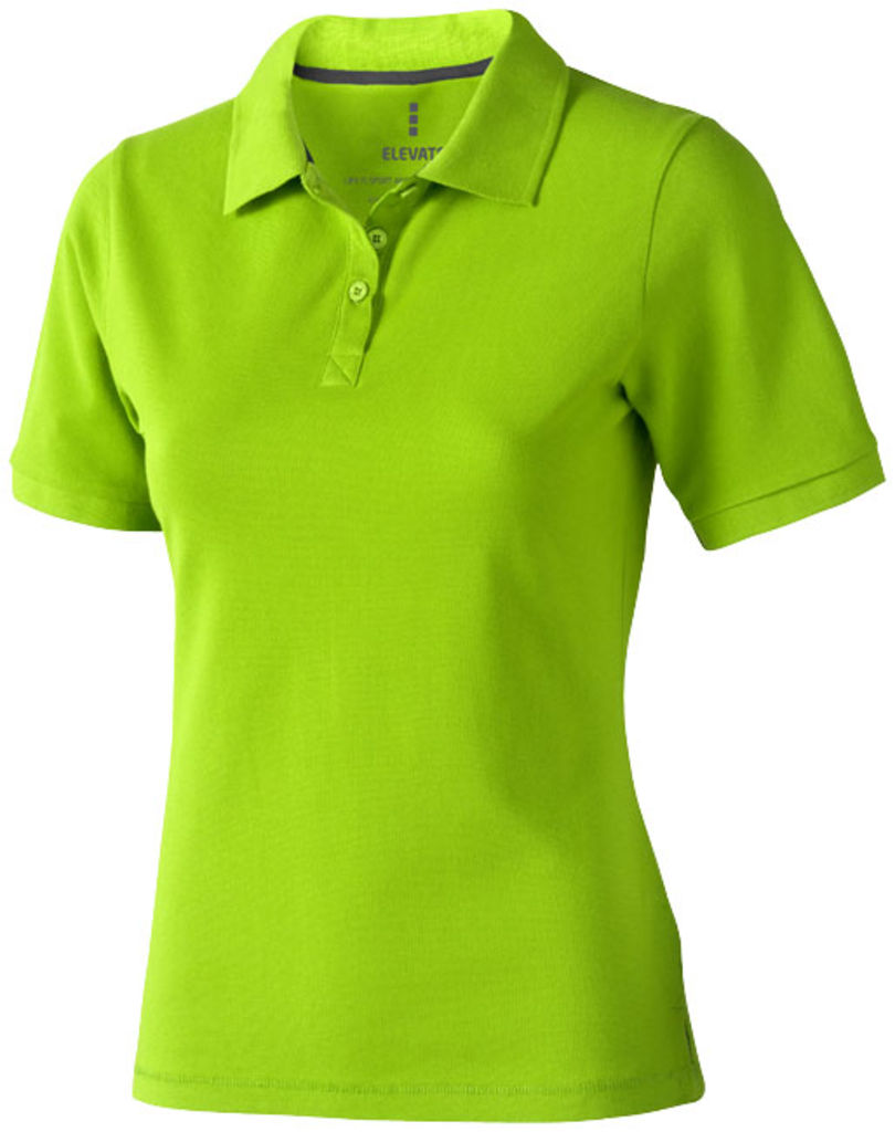 Женская рубашка поло с короткими рукавами Calgary, цвет зеленое яблоко  размер M