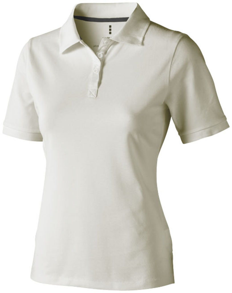 Жіноча сорочка поло з короткими рукавами Calgary, колір світло-сірий  розмір XS
