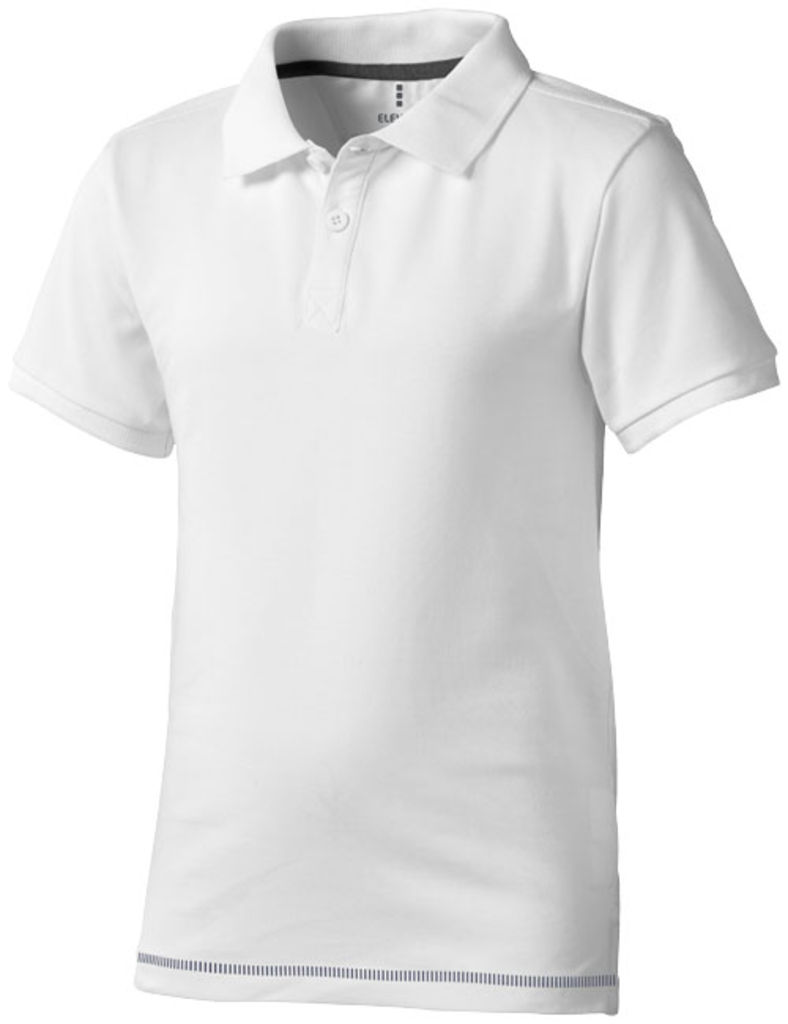 Дитяча сорочка поло з короткими рукавами Calgary, колір білий, темно-синій  розмір 104
