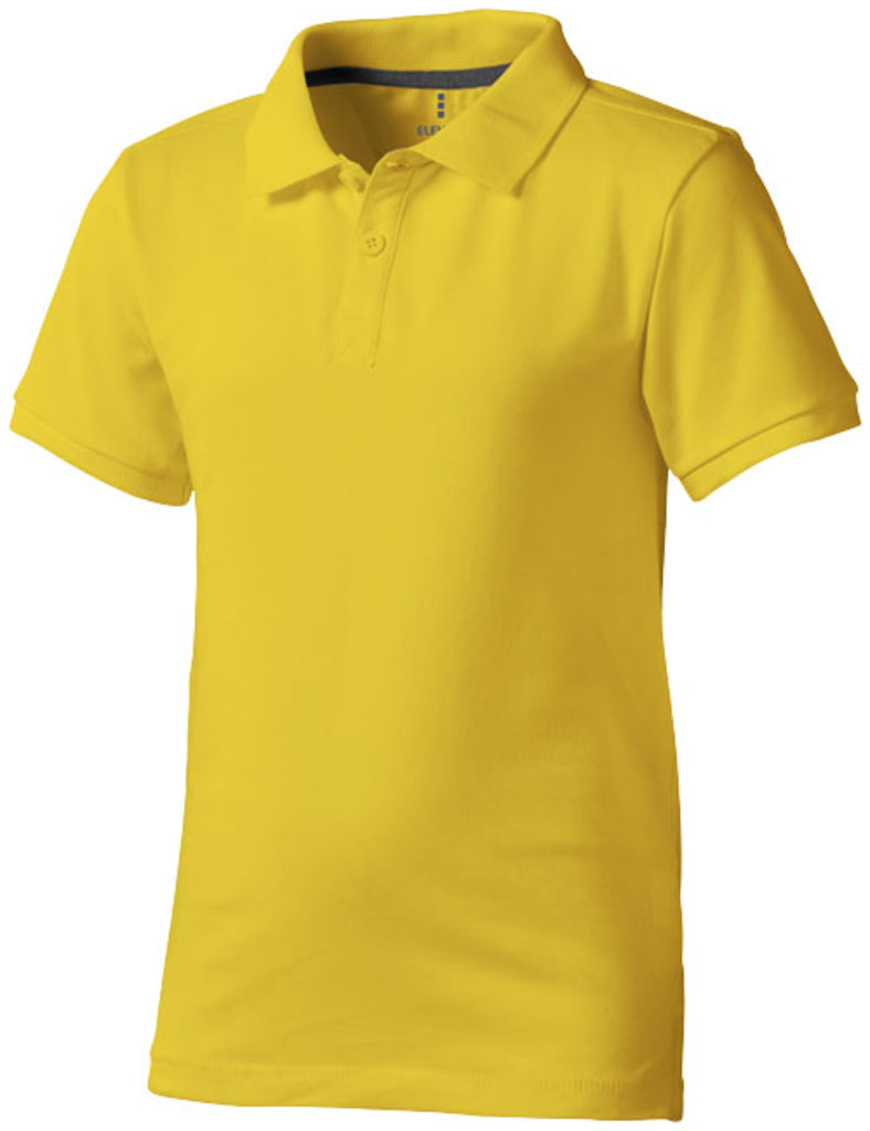 Дитяча сорочка поло з короткими рукавами Calgary, колір жовтий  розмір 104