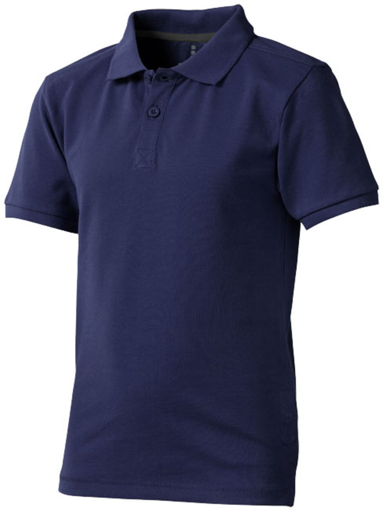 Детская рубашка поло с короткими рукавами Calgary, цвет темно-синий  размер 128