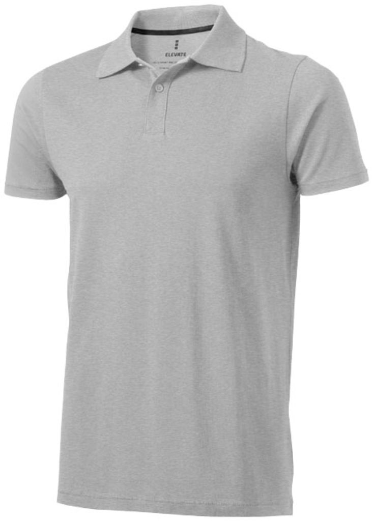 Сорочка поло з короткими рукавами Seller, колір сірий меланж  розмір XS