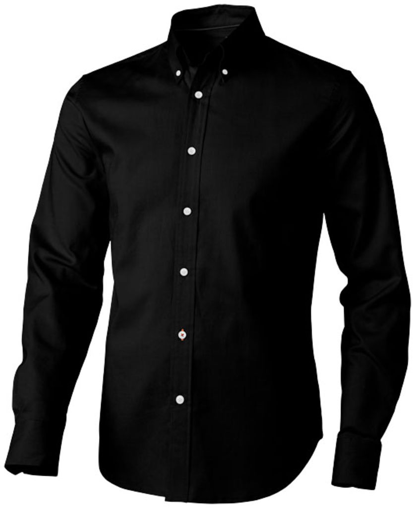 Рубашка с длинными рукавами Vaillant, цвет сплошной черный  размер XS