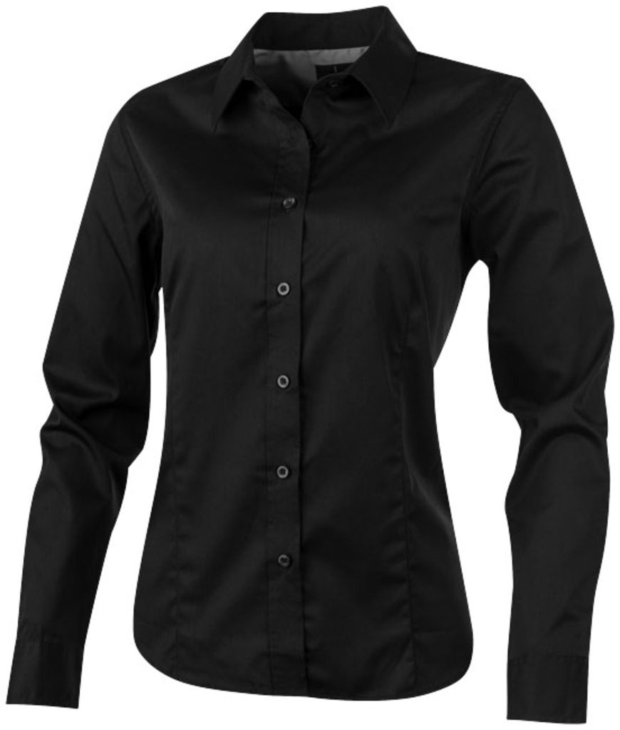 Женская футболка с длинными рукавами Wilshire, цвет сплошной черный  размер XS