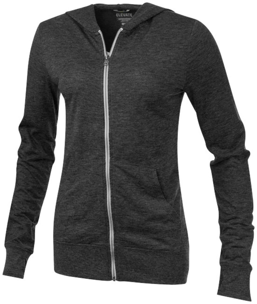 Жіночий светр Garner з капюшоном і застібкою-блискавкою на всю довжину, колір темно-сірий  розмір XS