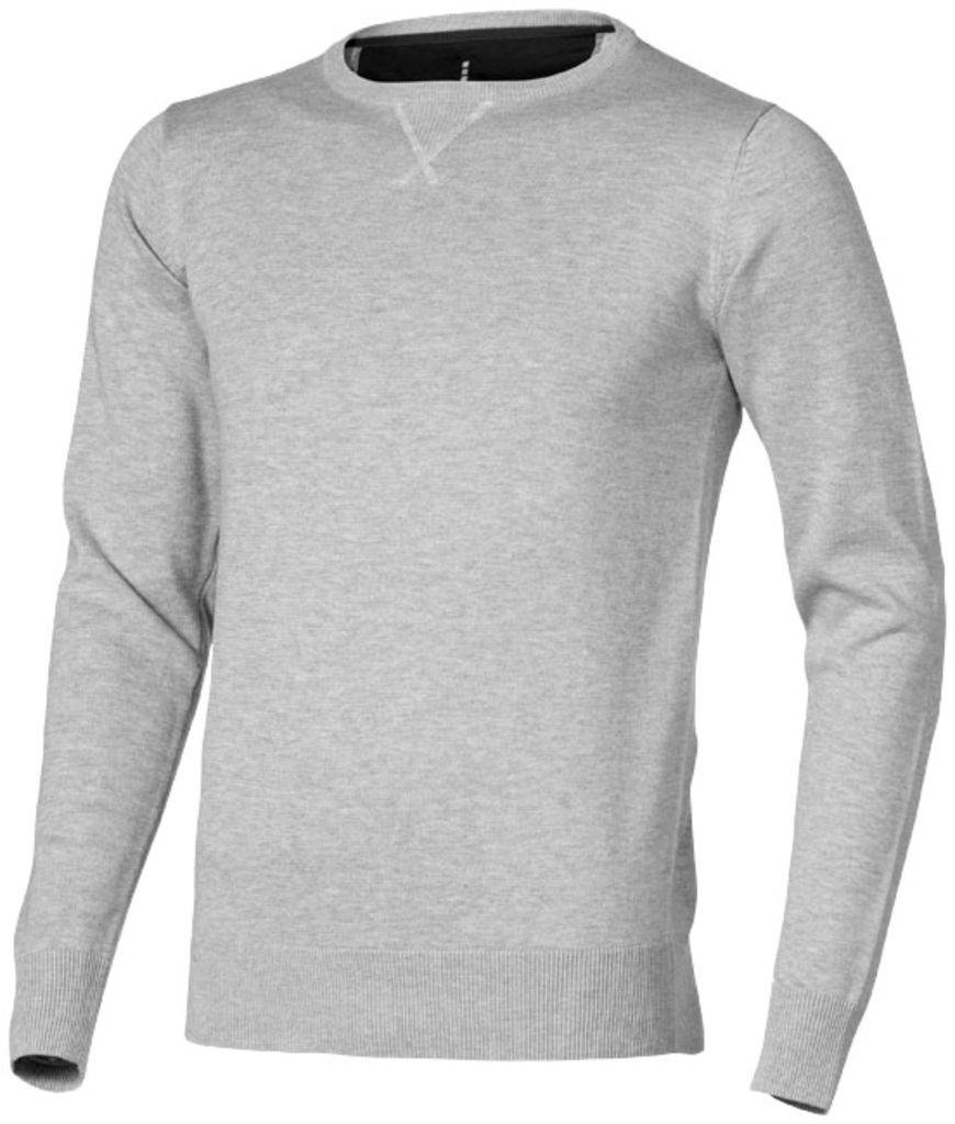 Пуловер з круглим вирізом Fernie, колір сірий меланж  розмір XS