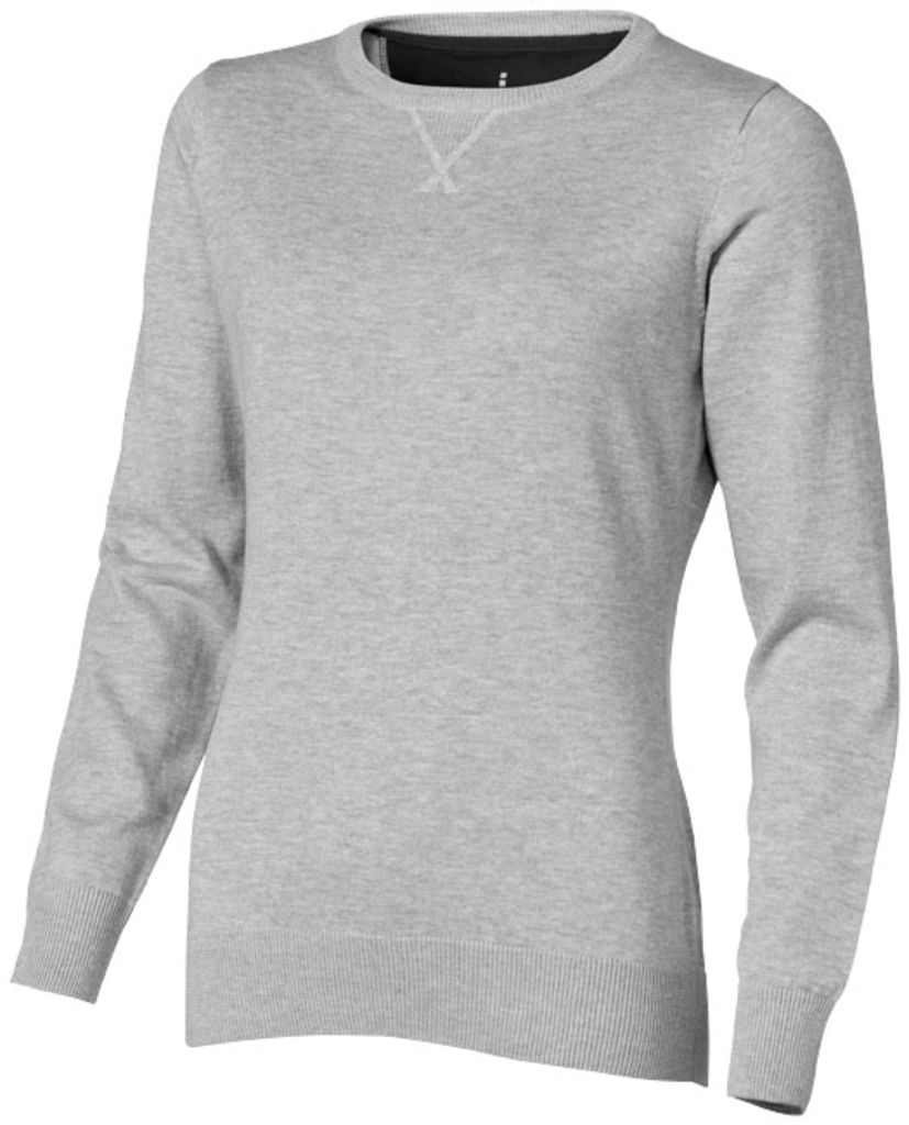 Женский пуловер с круглым вырезом Fernie, цвет серый меланж  размер S