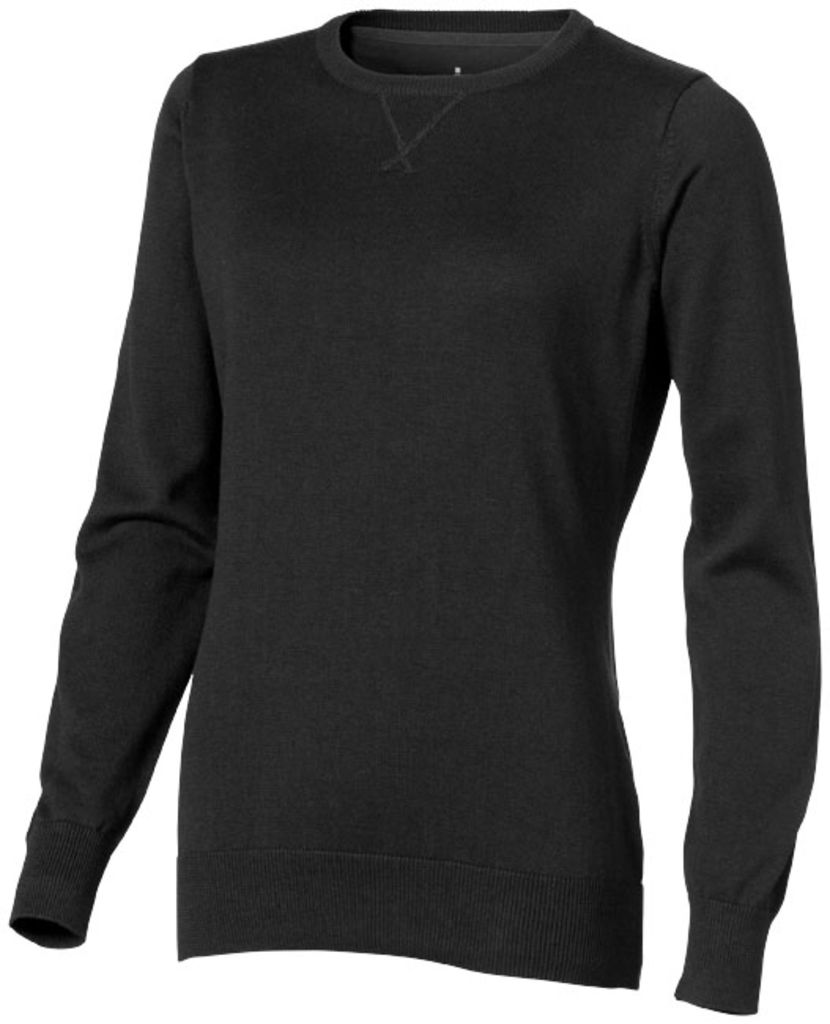 Женский пуловер с круглым вырезом Fernie, цвет сплошной черный  размер XS
