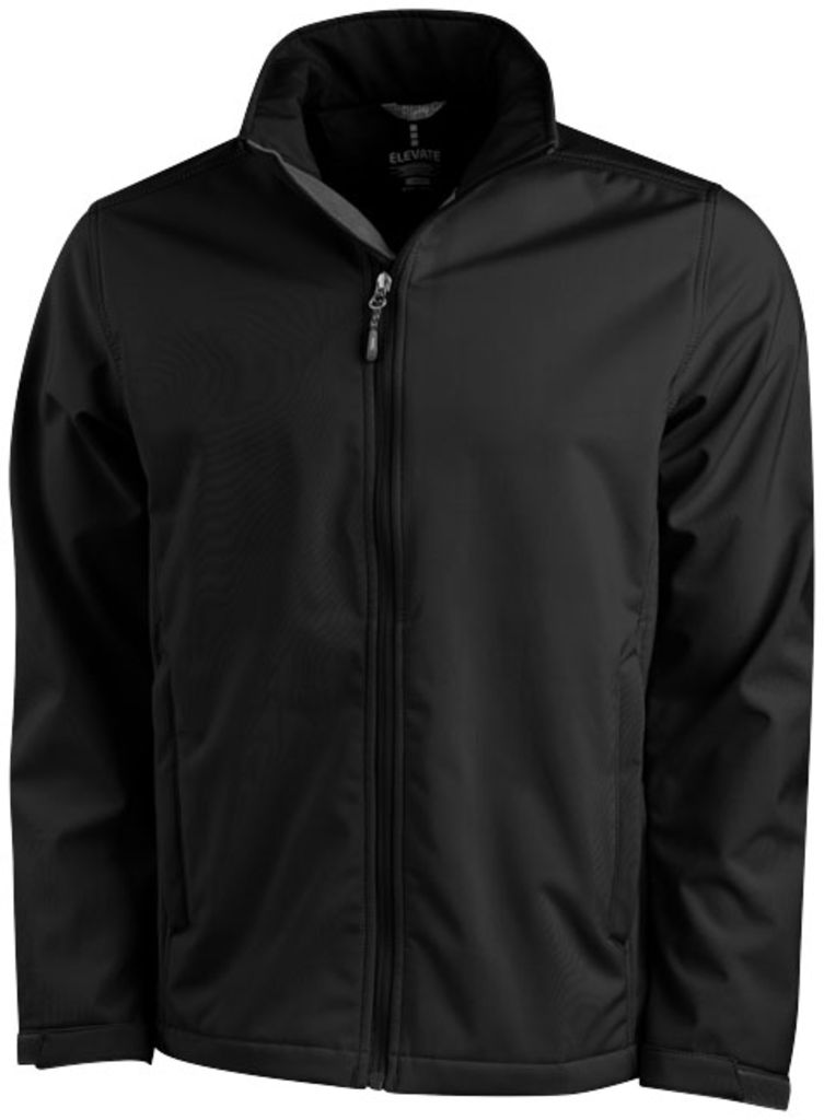 Куртка софтшел Maxson, колір суцільний чорний  розмір XS