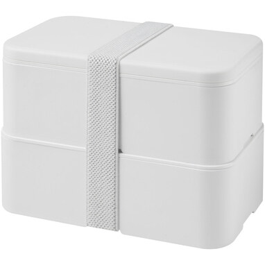 Двухслойный ланчбокс MIYO Pure белый, белый, белый - 21047201- Фото №1 Двухслойный ланчбокс MIYO Pure белый, белый, белый - 21047201- Фото №1