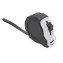 Рулетка длиной 5 метров с блокирующим механизмом и металлическим плоским крючком на ленте Рулетка длиной 5 метров с блокирующим механизмом и металлическим плоским крючком на ленте